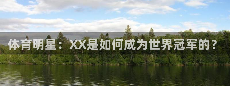 意昂5Kgame2登录入口：体育明星：XX是如何成为世界冠军的？