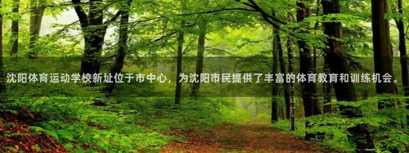意昂5Kgame3：沈阳体育运动学校新址位于市中心，为沈阳市民提供了丰富的体育教