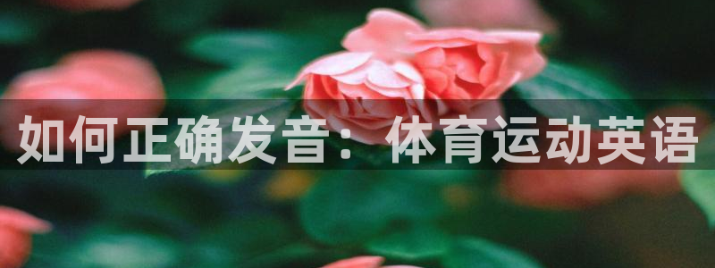 意昂5Kgame3官网：如何正确发音：体育运动英语
