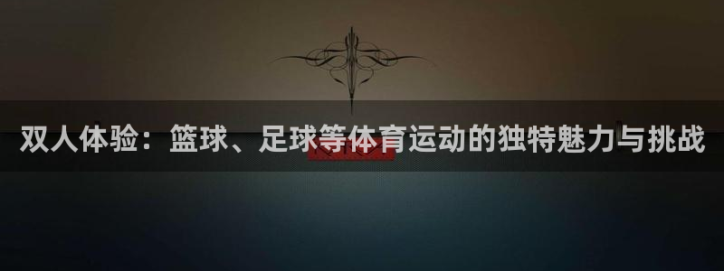 意昂5Kgame体育2：双人体验：篮球、足球等体育运动的独特魅力与挑战